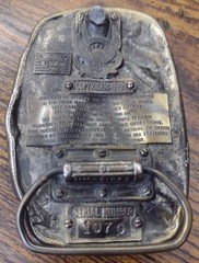 Vtg 1982 United States Marine Corps First to Fight Belt Buckle USMC Broken READ