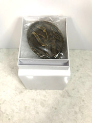 Vintage Borden&rsquo;s Eagle Brand Eagle Oval Solid Bronze Belt Buckle
