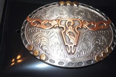 M&F WESTERN Nocona Western Belt Buckle Longhorn Steer Skull Belt Buckle 37949