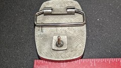 PEWTER RED JACKET SHIP BELT BUCKLE MADE BY BLAISDELL