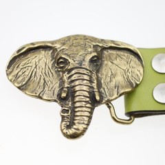 Solid Antique Elephant Belt Buckle – Strong Statement Design