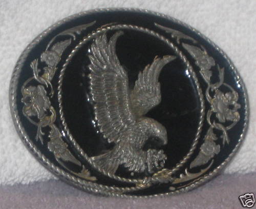 1991 SISKIYOU BELT BUCKLE G-5 EAGLE VERY NICE
