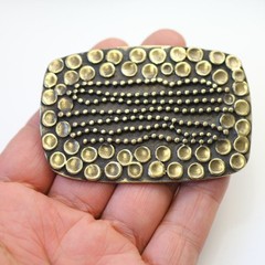Studded Metal Ethnic Boho Style Belt Buckle – Vintage Design