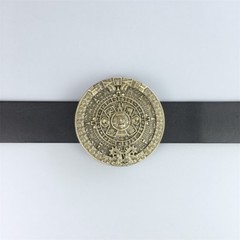 Vintage Bronze Plated Aztec Calendar Belt Buckle also Stock in the US