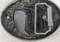 Western Cowboy Boots Metal 4&Prime; Belt Buckle Farm Ranch Metal Unisex