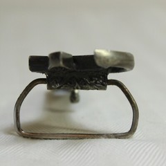 VTG 1979 Bergamot Brass Works Metal Belt Buckle Crescent Wrench Made USA D 12
