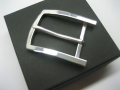 Sterling silver 925 buckle w/Genuine Lizard-1.1/2&Prime; belt MADE IN U.S.A.