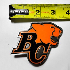 BC Lions CFL Canadian Football League Solid Pewter Souvenir Logo Belt Buckle