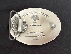 95 Years Of Great Motorcycles Harley-Davidson Belt Buckle