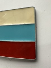 NEW RUSSIA FLAG COUNTRY PATRIOTIC RED BLUE WHITE SOVIET UNION BELT BUCKLE