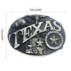 Vintage Oval Belt Replacements Buckle for Adult Teens Waist Belt DIY Unisex