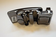 Men&rsquo;s Belt Buckle Auto sliding Self locking ratcheting track line buckle #68S
