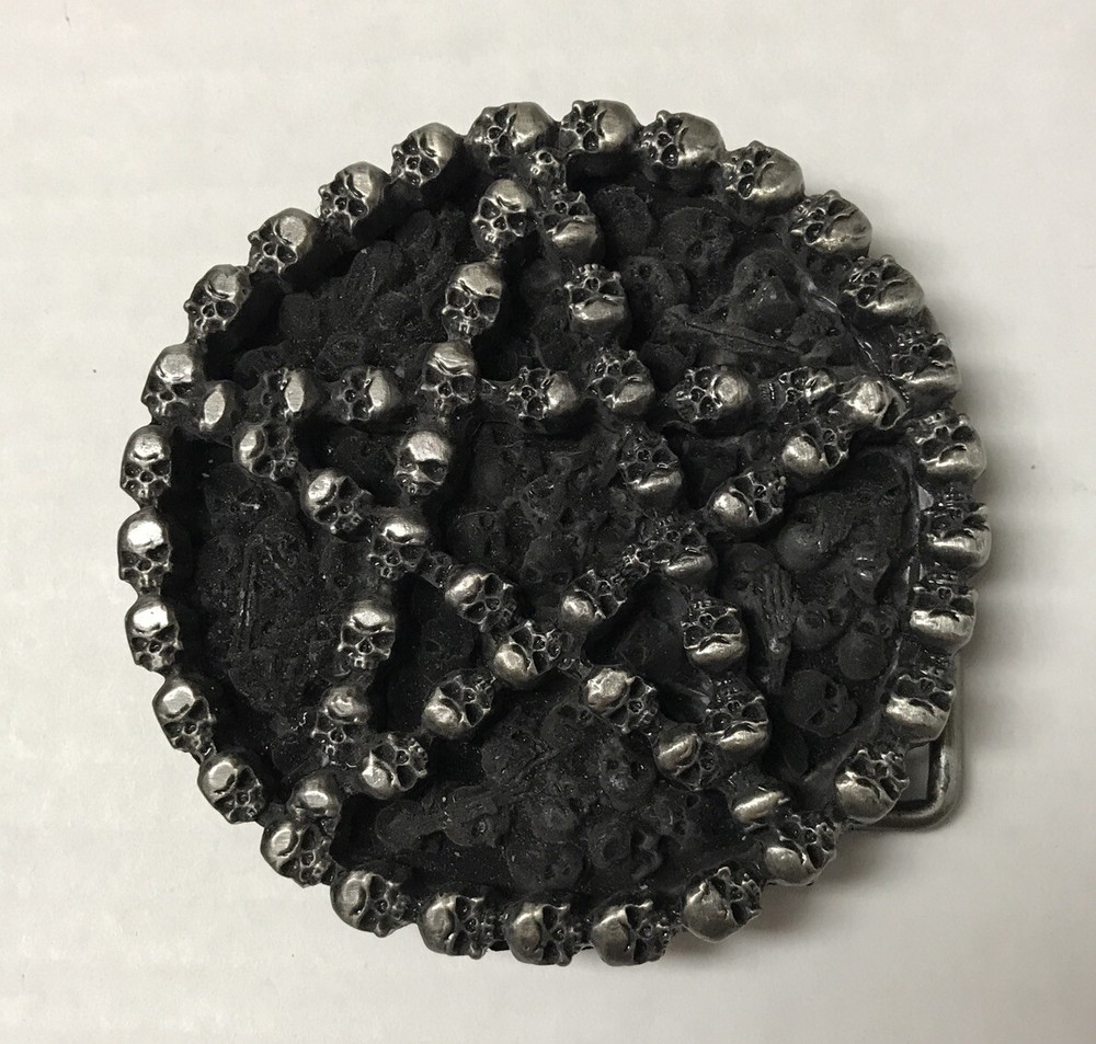 Skull Pentagram Gothic Belt Buckle