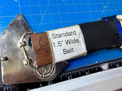 Famous Stars and Straps F Logo Belt Buckle Silver Black Metal Y2K