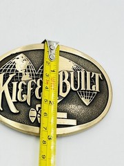 Vintage ADM Belt Buckle Kiefer Built Horse Trailer