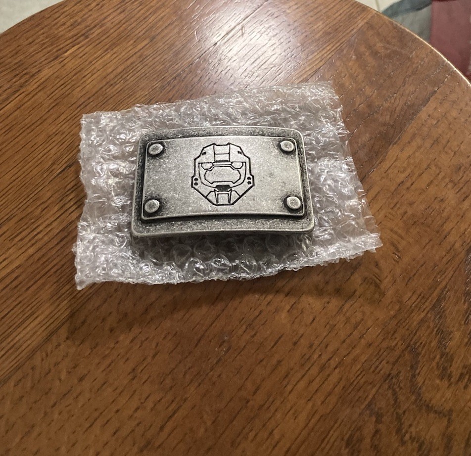 Halo 3 Master chief Belt Buckle – Brand New – Microsoft – Bungie Xbox 360