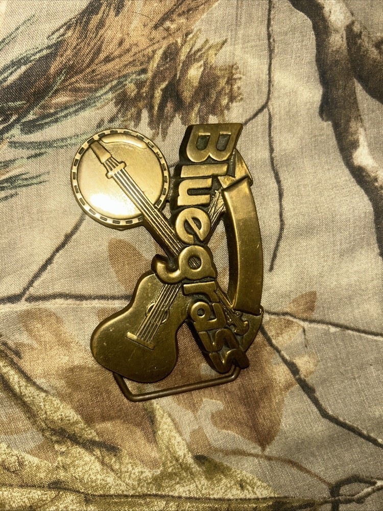 Brass Bluegrass Belt Buckle