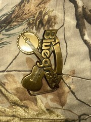 Brass Bluegrass Belt Buckle