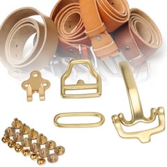 High Quality Brass Belt Buckle Set For Waist Belt Accessories
