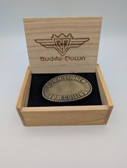 Belt Buckle w/ Inscription Commissioner Tom Collins
