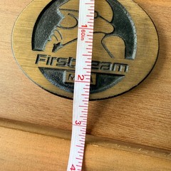 Vintage DynaBuckle MSA First Team Gas Mask Solid Brass Belt Buckle Provo Utah