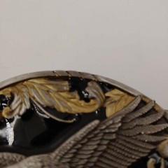 SISKIYOU A2 1995 Flying Eagle and Eagle Feathers Pewter Belt Buckle
