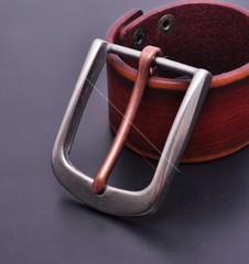 38mm Sturdy Solid Heavy Stainless Steel Leathercraft Heel Bar Jeans Belt Buckle