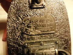 VINTAGE 1985 GREAT AMERICAN BUCKLE CO. USA. POLICE WE SERVE & PROTECT PREOWNED