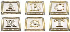 Initial Letter New Men Women A B C D G J R S T Western Cowboy Bling Belt Buckles
