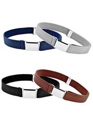 4 Pcs Kids Buckle Belt Kid Adjustable Elastic Belt Boy Stretch Belt for