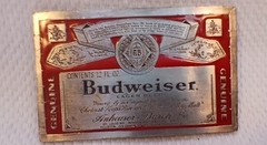 Budweiser Metal and Enamel Belt Buckle