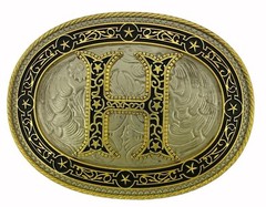Vintage Styles Initial Letter a z Belt Buckle Western Cowboy Cowgirl rodeo Texas