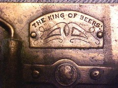 SHARP Advertising Budweiser Beer Label Solid Brass Mens Belt Buckle #M227