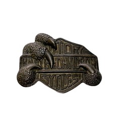 Rare 90s Harley-Davidson Belt Buckle Vintage Claw Logo