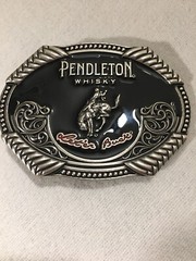 Pendleton Whisky Belt Buckle Let&rsquo;er Buck Whiskey Montana Silversmiths 2020 LE