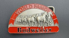 The Bradford Exchange Genuine Budweiser Belt Buckle Collectors Set – set of 2