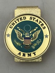 U.S. Army 3 piece set, belt buckle, bolo and money clip