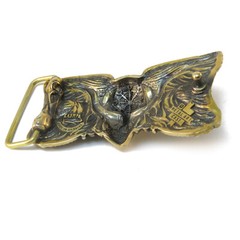 Valkyrie brass belt buckle, Scandinavian Norse Nordic Celtic Viking belt buckle