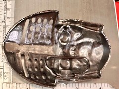 Knights Helmet & Skull Belt Buckle Medieval Armor Design Belt Buckle