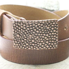 Belt buckle studs, belt buckle for leather belt antique copper gift idea