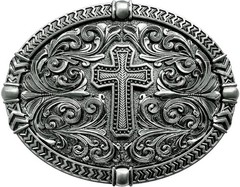 Religious Cross Belt Buckles for Men Cowboy Belt Buckle Cowgirl Faith Be