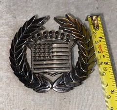 Vintage Cadillac Emblem Flag Large Belt Buckle by Famous Stars and Straps