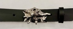 Rare ! Handmade Spider Conch Belt Buckle Created By Bernard Kelly. Beach