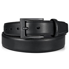 XZQTIVE TSA Belt For Men Metal Free Dress Belts Fit Pant 36-40in, Black