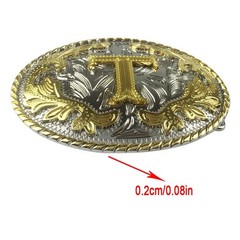 LKMY Men&rsquo;s Belt Buckle, 3D Gold Letter, Alphabet, Initial, Carving…