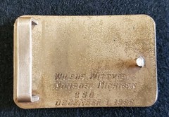 Vintage American Bowling « Eleven-In-A-Row Award » Belt Buckle