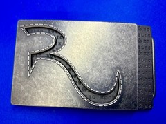 Rock & Republic R Logo America Jeans Brand Advertising Promotional Belt Buckle