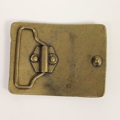 Maritime Belt Buckle Antique Brass with Double Anchor – Rustic Metal Buckle