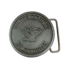 United States Army Bicentennial 1775 1975 Metal Belt Buckle Hit Line USA