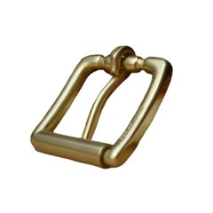 1PC Replacement Roller Belt Buckle 4CM Internal Width Solid Brass Single Prong
